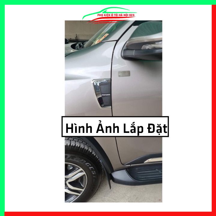 Ốp mang cá Fortuner 2017-2020 mạ crom trang trí chống va đập bảo vệ thân xe