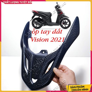 Ốp tay dắt carbon honda vision 2021 - vision2022 – vision 2023 nhựa abs cao cấp hàng artistar loại 1
