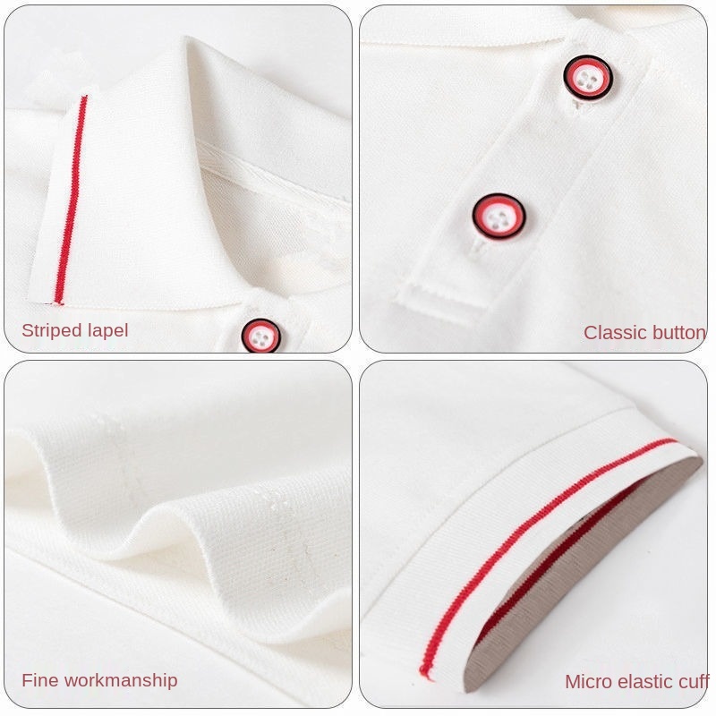 Áo thun POLO tay ngắn dáng rộng chất liệu Cotton thời trang mùa hè phong cách mới cho bé gái