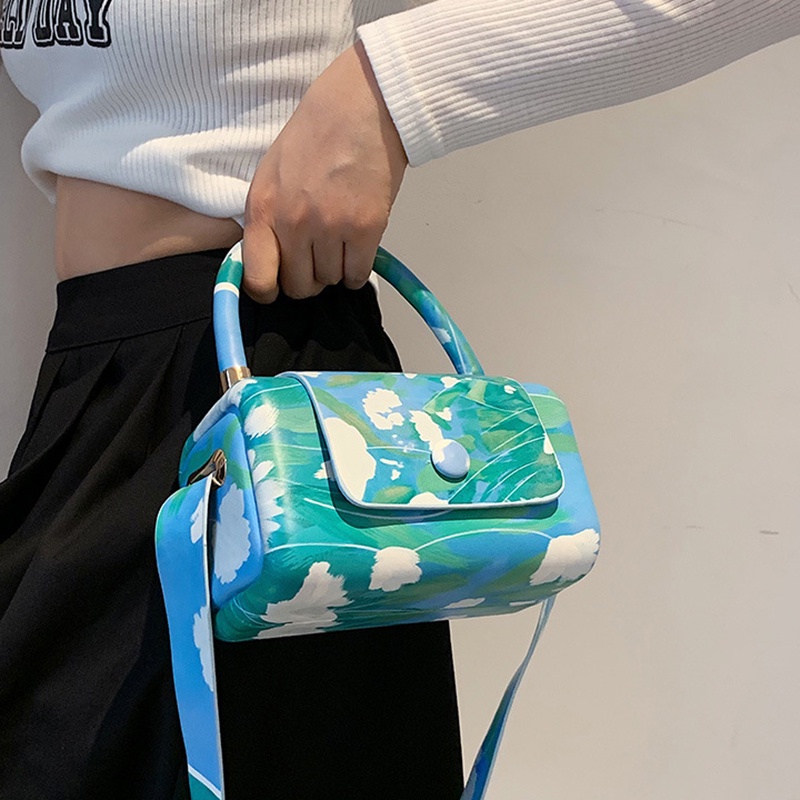 Túi đeo chéo IELGY cỡ nhỏ màu sắc tương phản chất lượng cao thời trang cho nữ