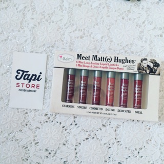 CÓ TÁCH LẺ - Set son mini The Balm Meet Matte Hughes Long Lasting Liquid Lipsticks