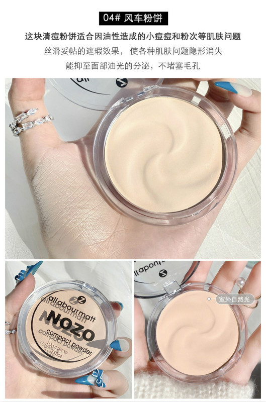 Phấn trang điểm dạng bột NOZO hai công dụng ướt và khô kiểm soát dầu che khuyết điểm lâu trôi | BigBuy360 - bigbuy360.vn