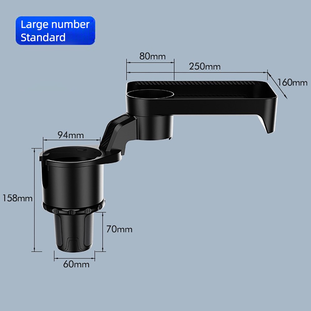 SuperAuto Giá Đỡ Cốc Nước Xoay 360 Độ Cho Xe Hơi°Giá Đỡ Điện Thoại Xoay Tròn Gắn Lỗ Thông Gió Xe Hơi