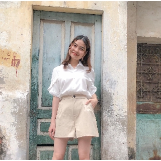 Set áo sơ mi quần đùi kaki