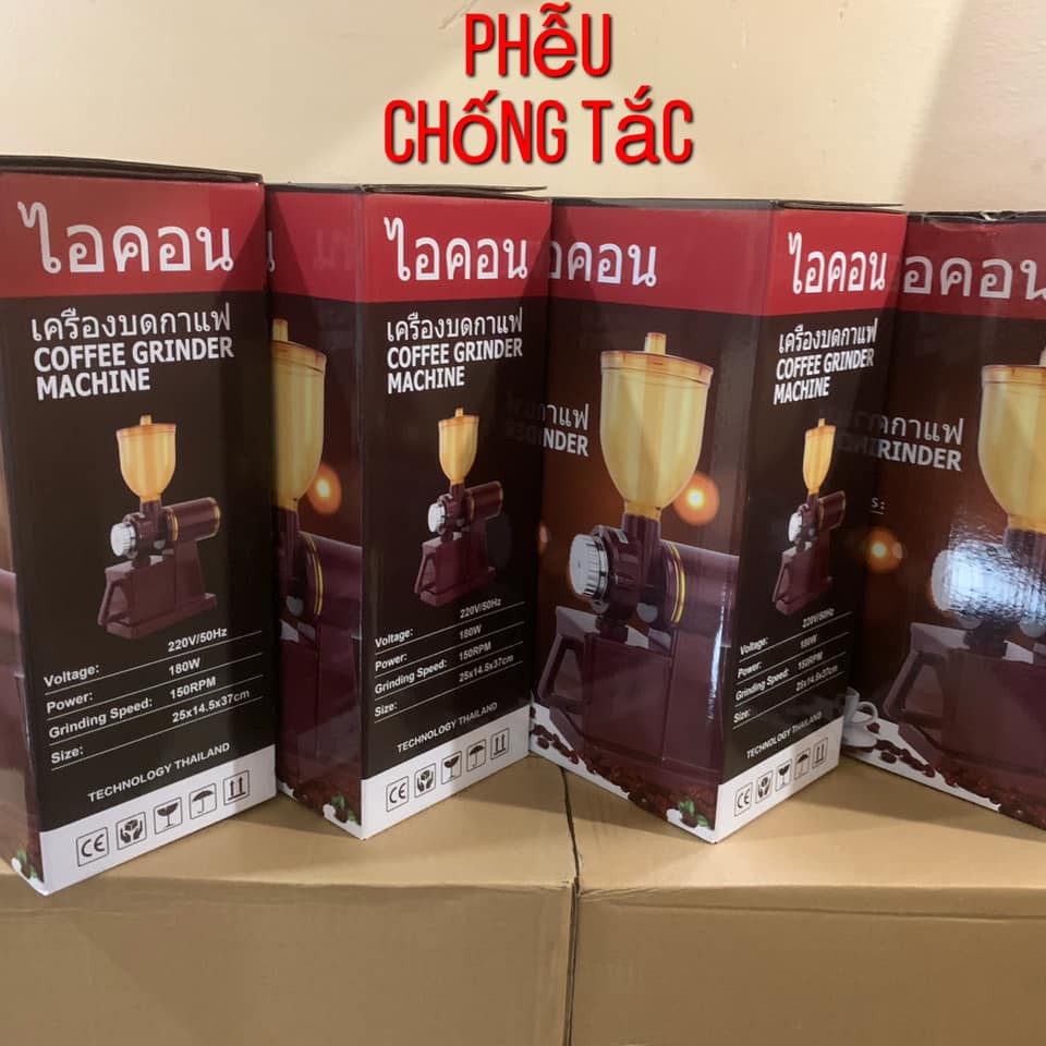 Máy xay cafe điều chỉnh độ mịn 600N hàng THAI LAN (màu trắng)