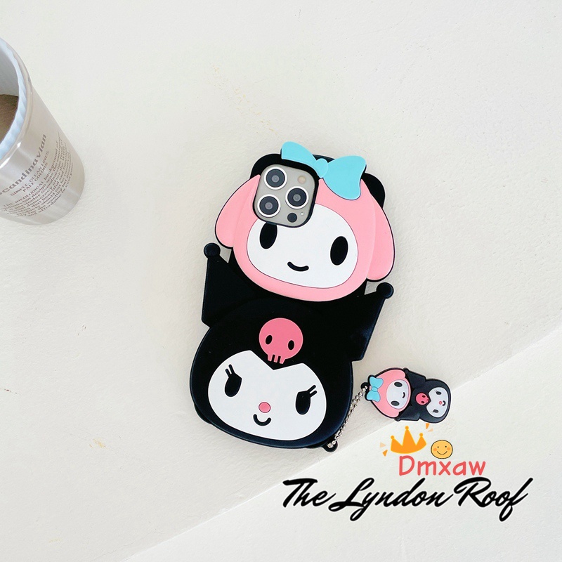 Ốp Điện Thoại Silicon Mềm Họa Tiết Kuromi Hoạt Hình Cho iPhone 13 Pro Max 12 11 Pro Max X XR XS Max 8 7 6 6s Plus SE 2020