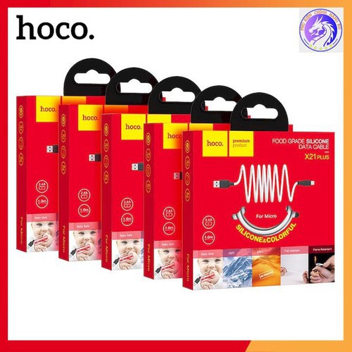 Cáp Sạc hoco X21 PLUS MICRO 1M chống rối chống cháy