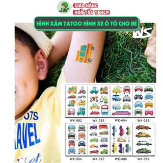 [NHIỀU CHỦ ĐỀ] Hình xăm tatoo sticker dinosaur dán chống thấm nước cho bé trai bé gái sáng tạo vui chơi an toàn