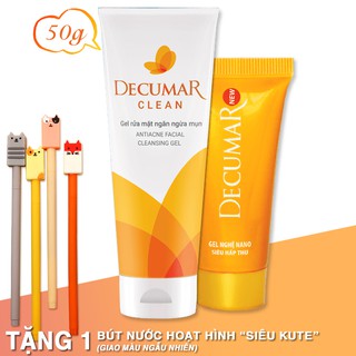 Combo trị mụn, thâm, sẹo mụn Decumar - Tặng bút hoạt hình xin xắn