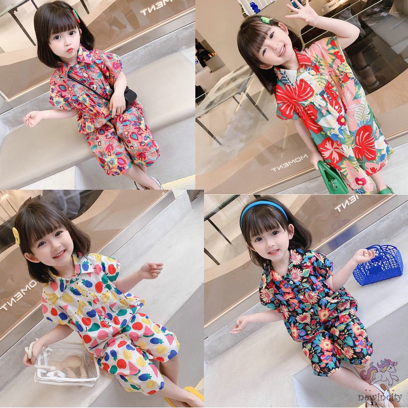 Bộ đồ liền thân dáng rộng phong cách thời trang hàn quốc dành cho bé gái