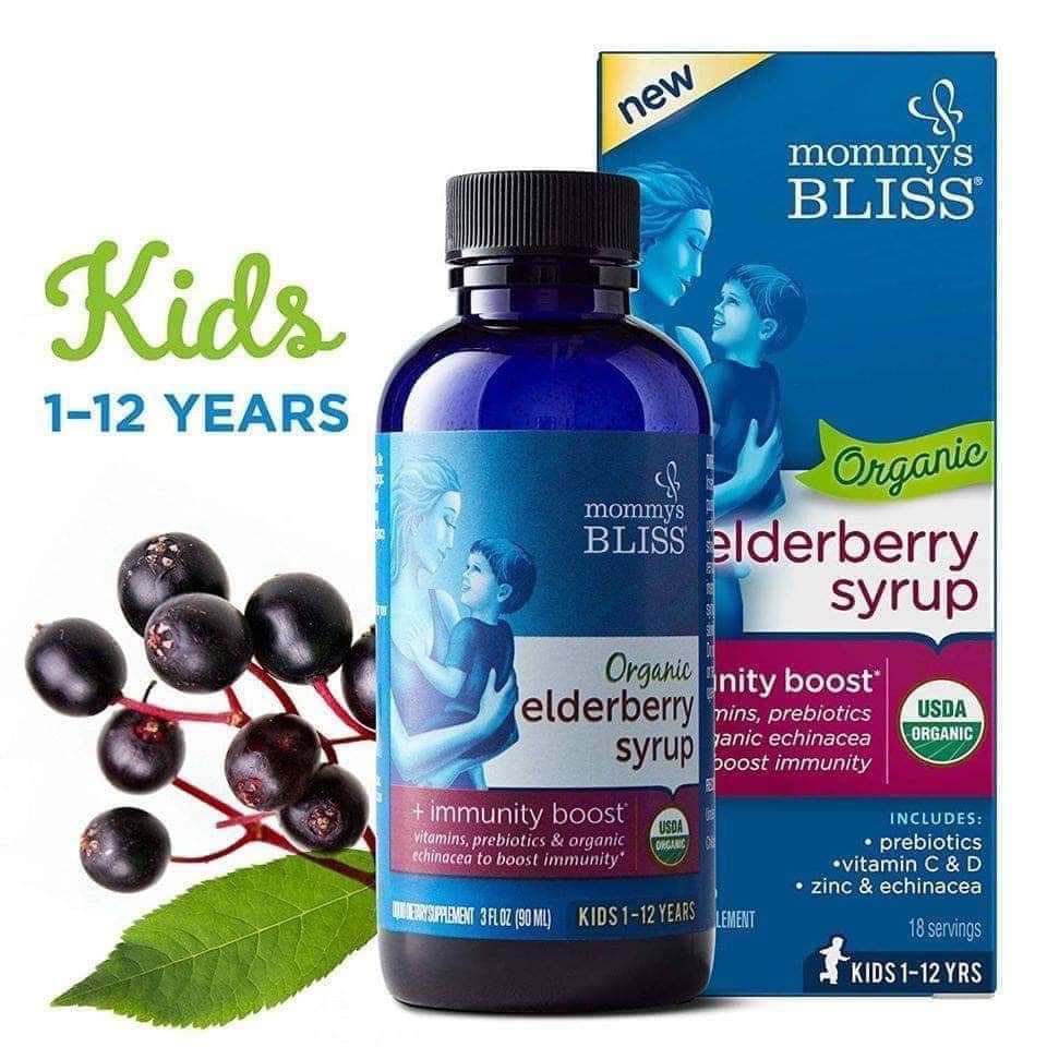 Sản phẩm bổ sung vitamin C tăng miễn dịch hữu cơ Mommy Bliss (90ml)