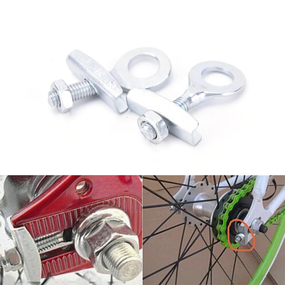 IVANES Bicycle Parts Bike Chain Tensioner 35mm Bike Chain Adjuster Bicycle Chain Adjust Bolt BMX Bicycle|Bicycle Accessories Pull Tight Bolts Single Speed Drive Chain Puller Fixed Gear Bicycle