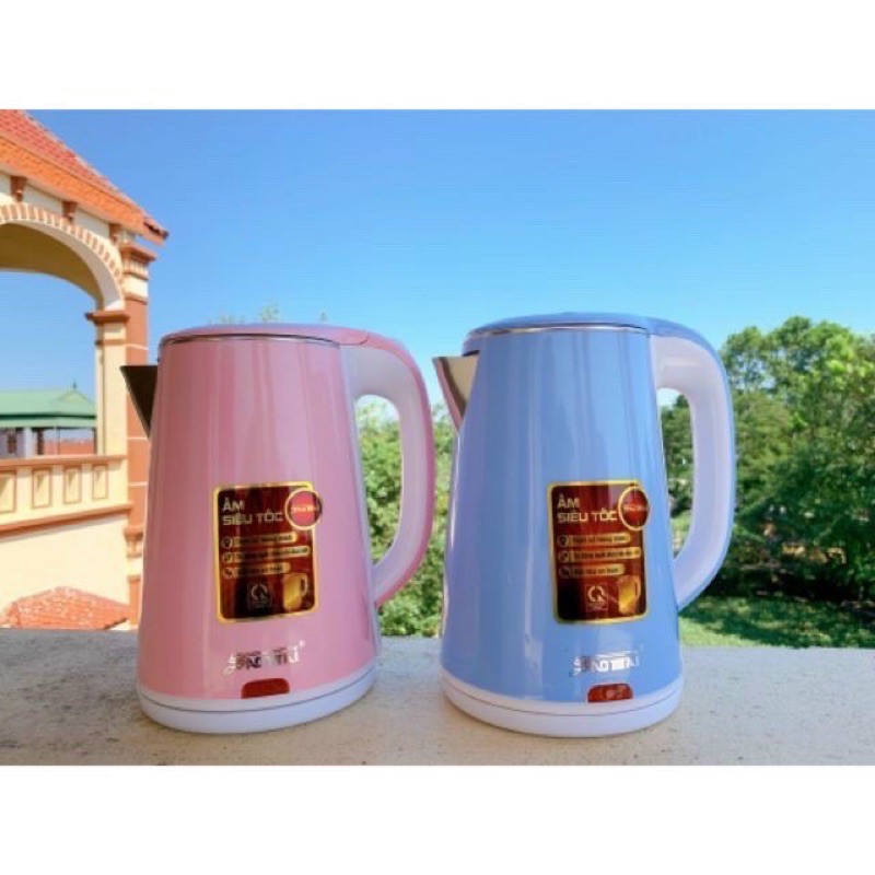 -𝐅𝐑𝐄𝐄 𝐒𝐇𝐈𝐏- ẤM SIÊU TỐC 2 LỚP CHỐNG NÓNG CHÔNG GIẬT THÁI LAN 2.5L - 《》