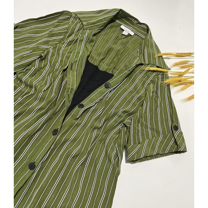 Sale-Áo Sơ Mi Ngắn Tay Big Size Nữ Xuất Dư