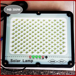 Đèn Năng Lượng Mặt Trời Chống Lóa 300W MB-300 Khung Nhôm Nguyên Khối Chống Lóa Chống Nước Bảo Hành 2 Năm
