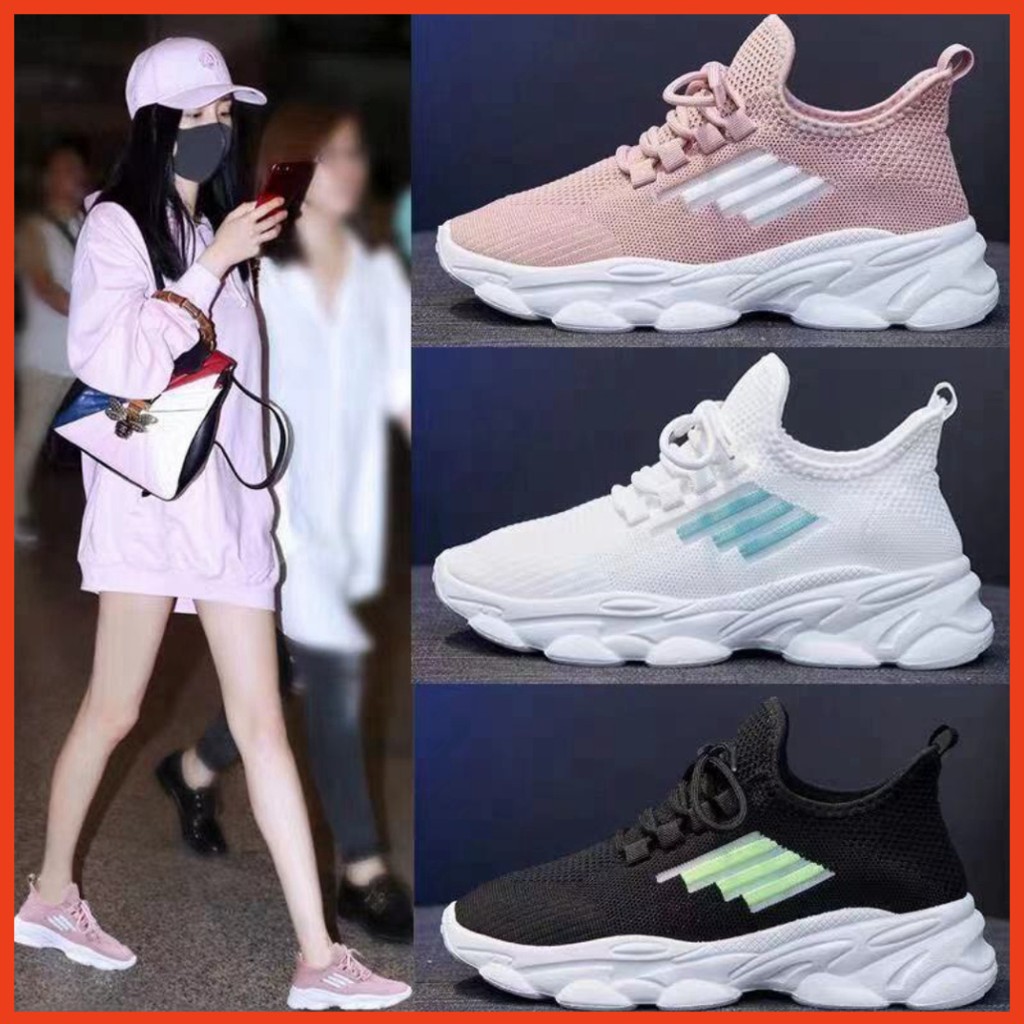 Giày Thể Thao Thiết Kế Thoáng Khí Phong Cách Hàn Quốc Cho Nữ
