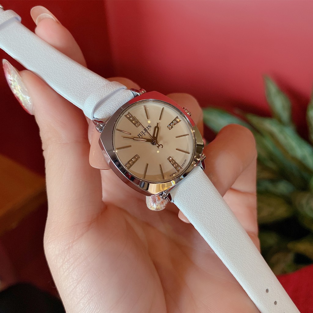 [Mã FARSBRT51 giảm 20K đơn 0 Đồng] Đồng hồ nữ JULIUS Hàn Quốc JA-388L Trắng chính hãng - Bảo hành 1 năm, Thay pin miễn p