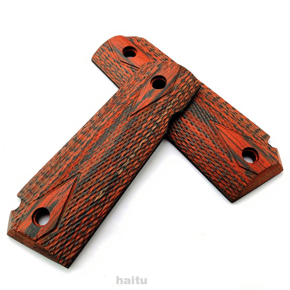 1 Pair Hand Grip Patch Practical DIY Accessories Tool Durable Anti Slip Modification Color Rosewood For 1911 Models