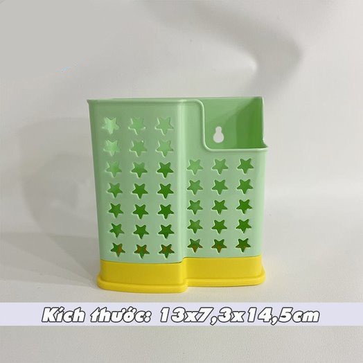Ống đựng đũa 2 ngăn hình ngôi sao VN 【 2 ngăn hình sao】
