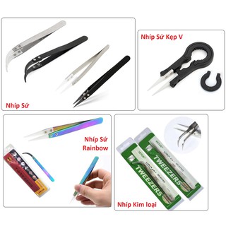 Dụng Cụ Nhíp Kẹp Gắp Các Loại (Đầu Sứ Gốm - Đầu Kim Loại)