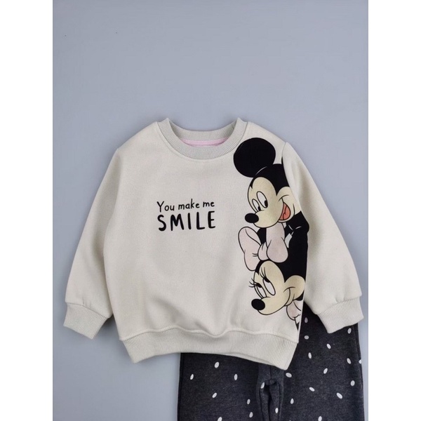 Bộ nỉ mikcy bé gái