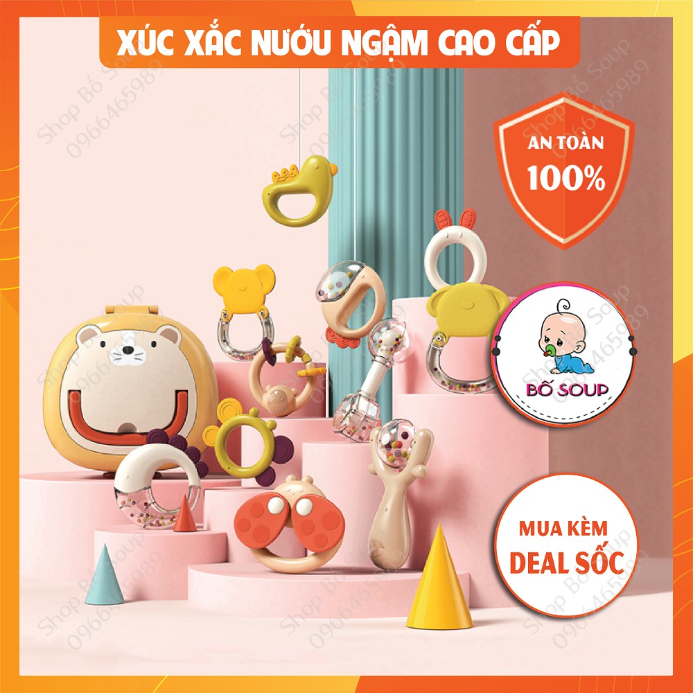 Đồ chơi xúc xắc nướu ngậm cao cấp cho bé tiệt trùng được ở nhiệt độ cao Shop Bố Soup