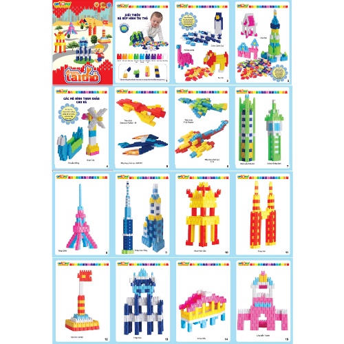 Đồ Chơi Xếp Hình Lắp Ghép Tai Thỏ 100 mảnh Chính Hãng ANTONA - Đồ Chơi An Toàn Việt Nam