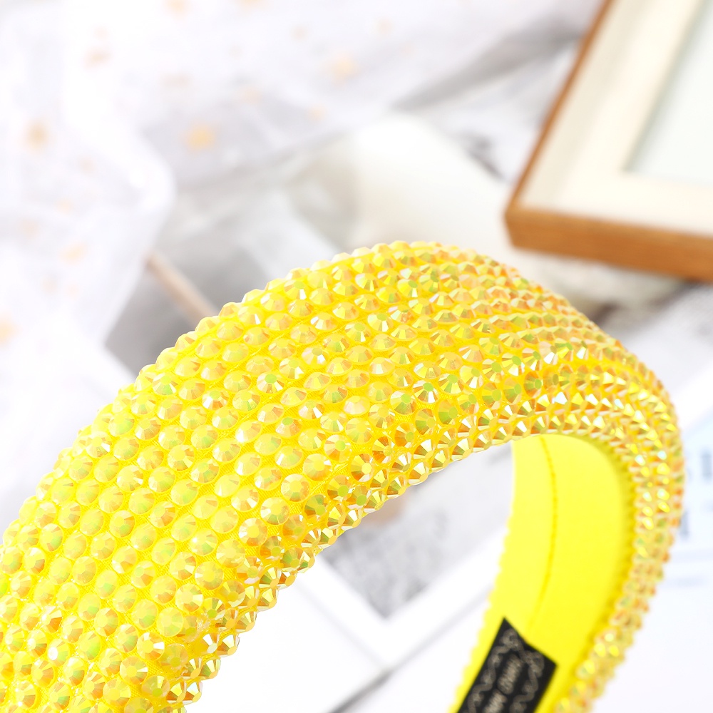 Haimeikang Cài tóc vải lụa sữa đính đá giả kim cương thời trang mới dành cho bạn nữ