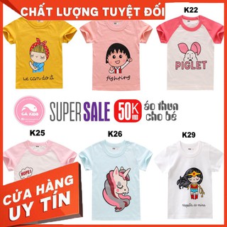 [Xả Hàng]Áo bé gái 27KIDS áo thun cho bé năng động in hình đẹp vui nhộn không bong tróc chất cotton hàng xuất khẩu Âu Mỹ