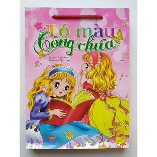 Sách - Bộ túi: Tô màu công chúa (trọn bộ 8 tập)