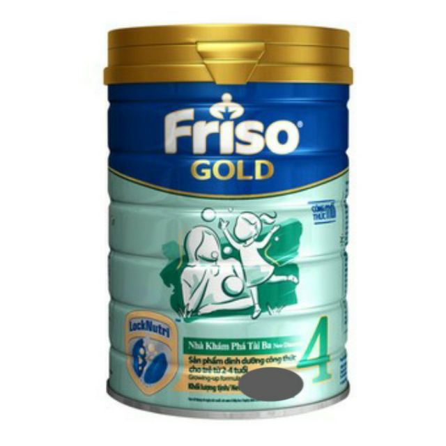 Combo 4lon sữa bột Friso Gold 4(400g) huong vanila.hsd 2021