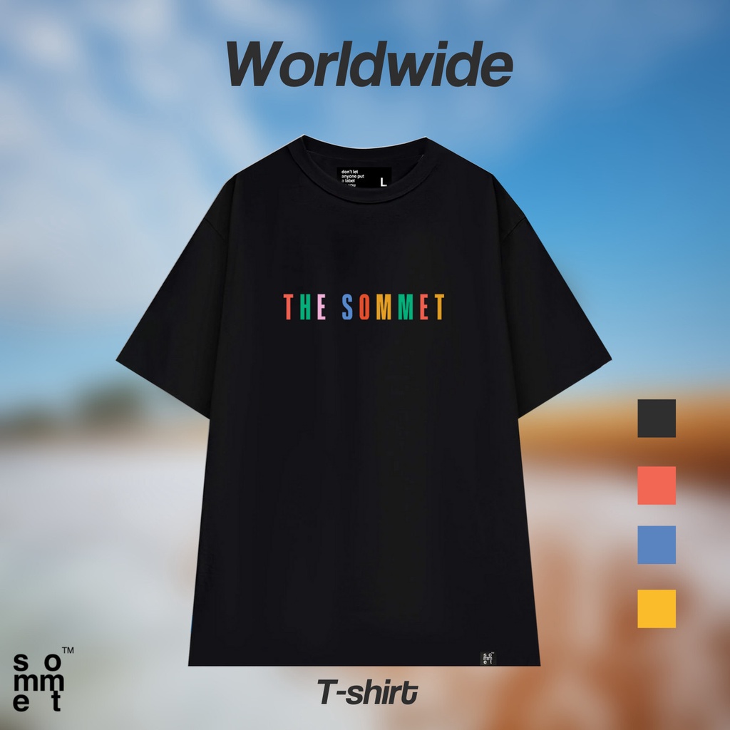 Áo phông cộc tay in hình Worldwide - T05