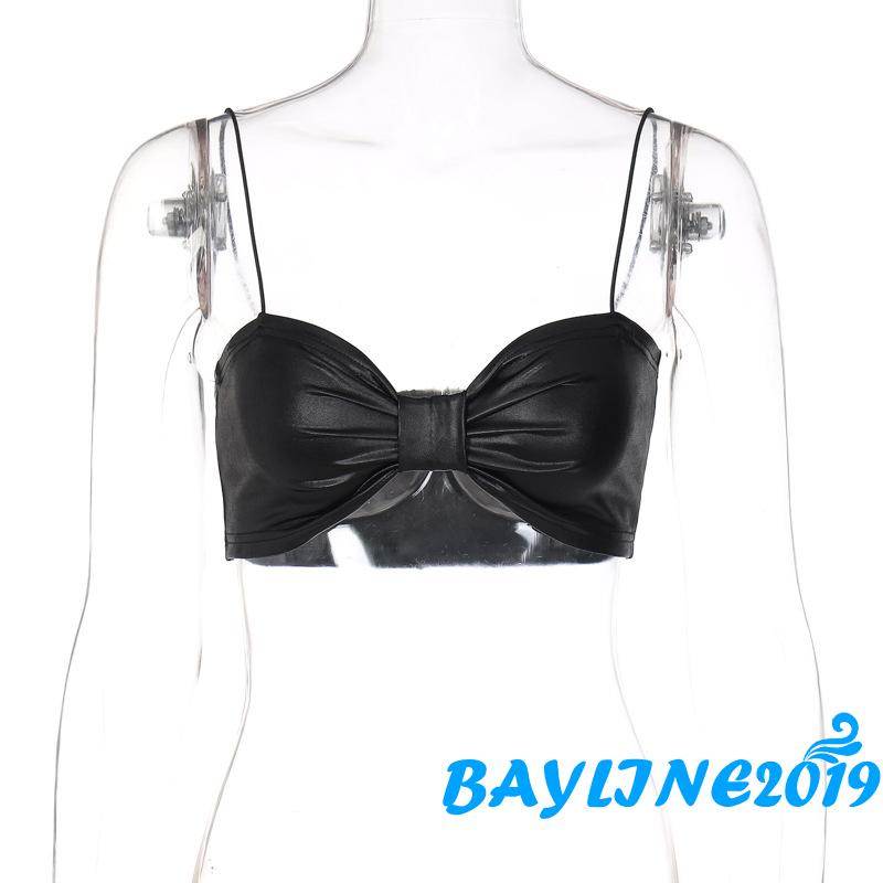 Áo Hai Dây Ôm Dáng Màu Trơn Xếp Ly Mùa Hè Cho Nữ