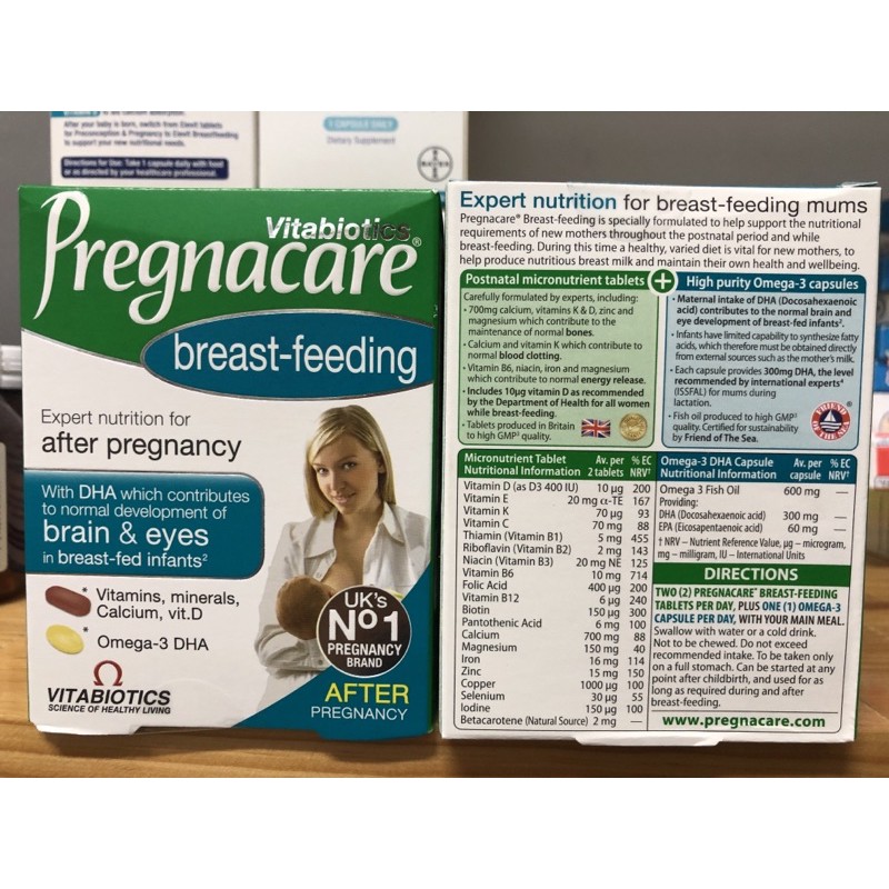Tinimart Vitamin Pregnacare Breastfeeding Bổ Sung Chất Cho Sữa Mẹ Shopee Việt Nam
