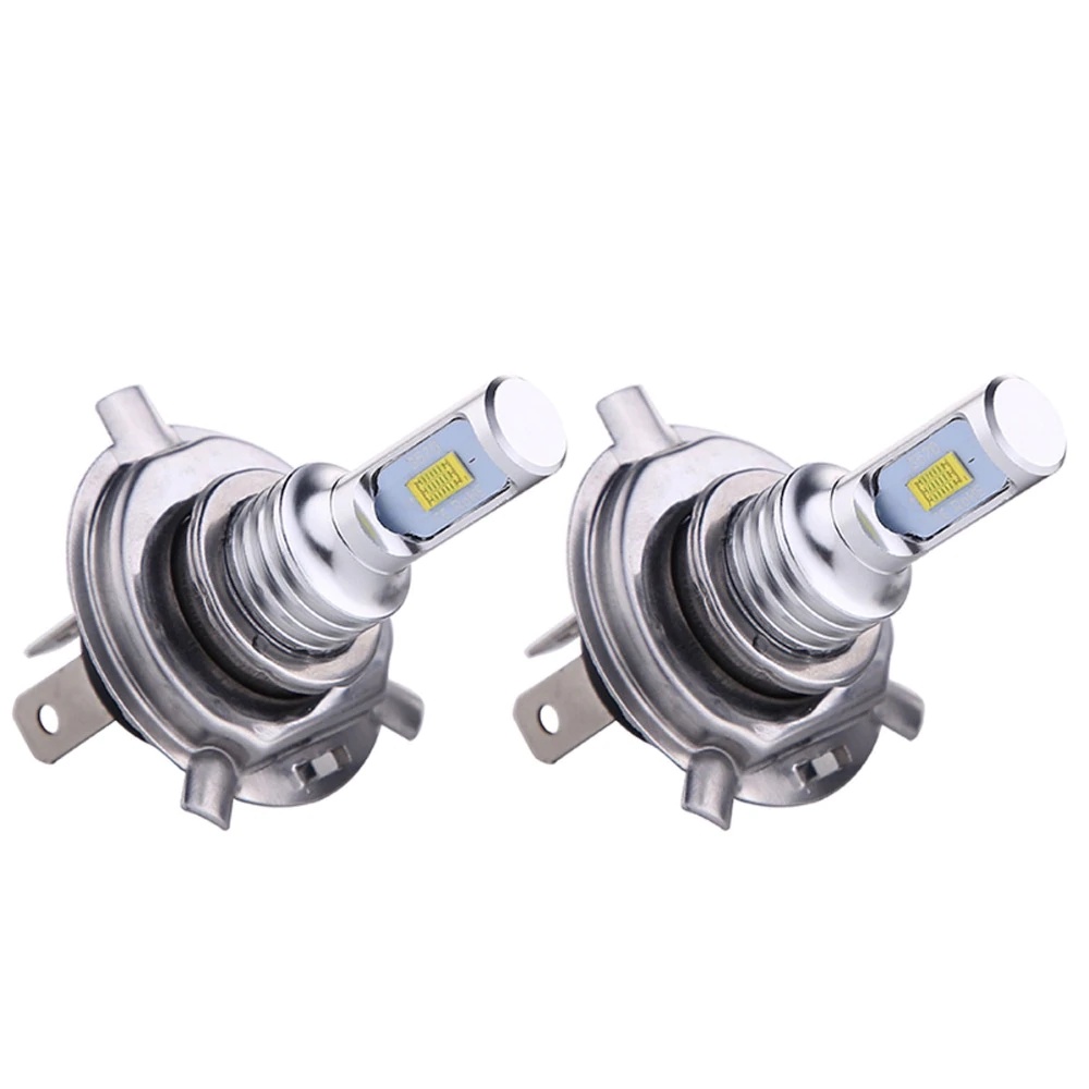 Bóng Đèn Led Chân H4 - Đèn Pha Ô Tô Xe Máy Gầm Sương Mù Ánh Sáng Trắng 6000k Siêu Sáng