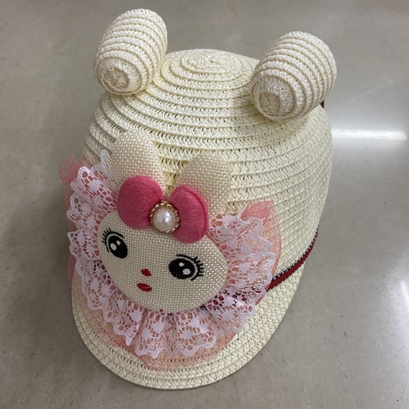 Nón cói đu biển thêu hình con vật dễ thương cho bé trai , bé gái từ 1-8 tuổi
