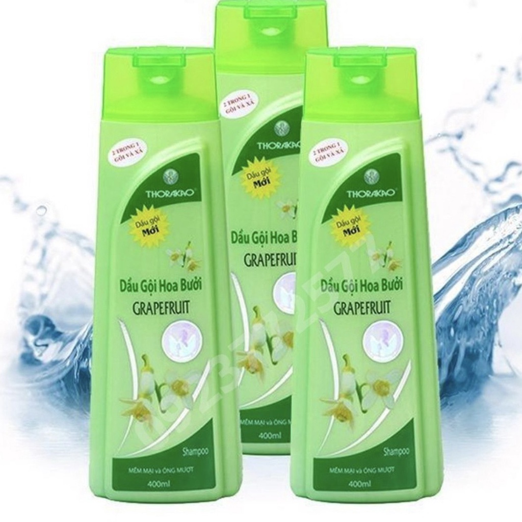 Dầu Gội và Xả Hoa Bưởi Thorakao 2in1 400ml Chống Rụng Mọc Tóc Nhanh