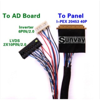 Bộ Test màn hình laptop 14.0 15.6 1366x768 cáp Led 40 pin (đầu cáp 20mm)