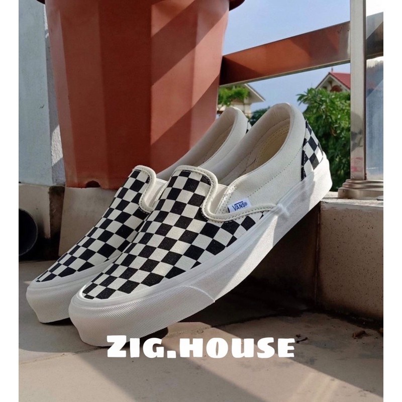 Giày Lười Nam Nữ Vans Caro Giày Vans Vault Old Skool Đen Trắng Full Box Bill | BigBuy360 - bigbuy360.vn
