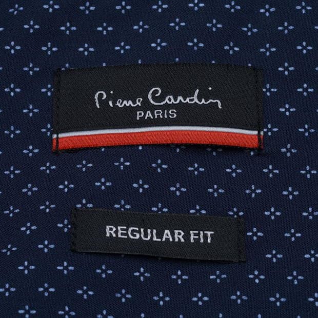 [ ORDER ] Áo Sơ Mi Nam Ngắn Tay Pierre Cardin Navy Wht Geo