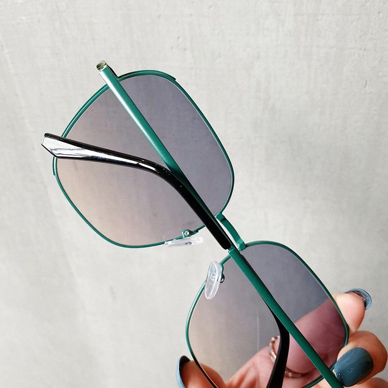 Kính mát thời trang ABICA cao cấp gọng hợp kim màu xanh mint trẻ trung cá tính thích hợp đi chơi đi du lịch đẹp 227