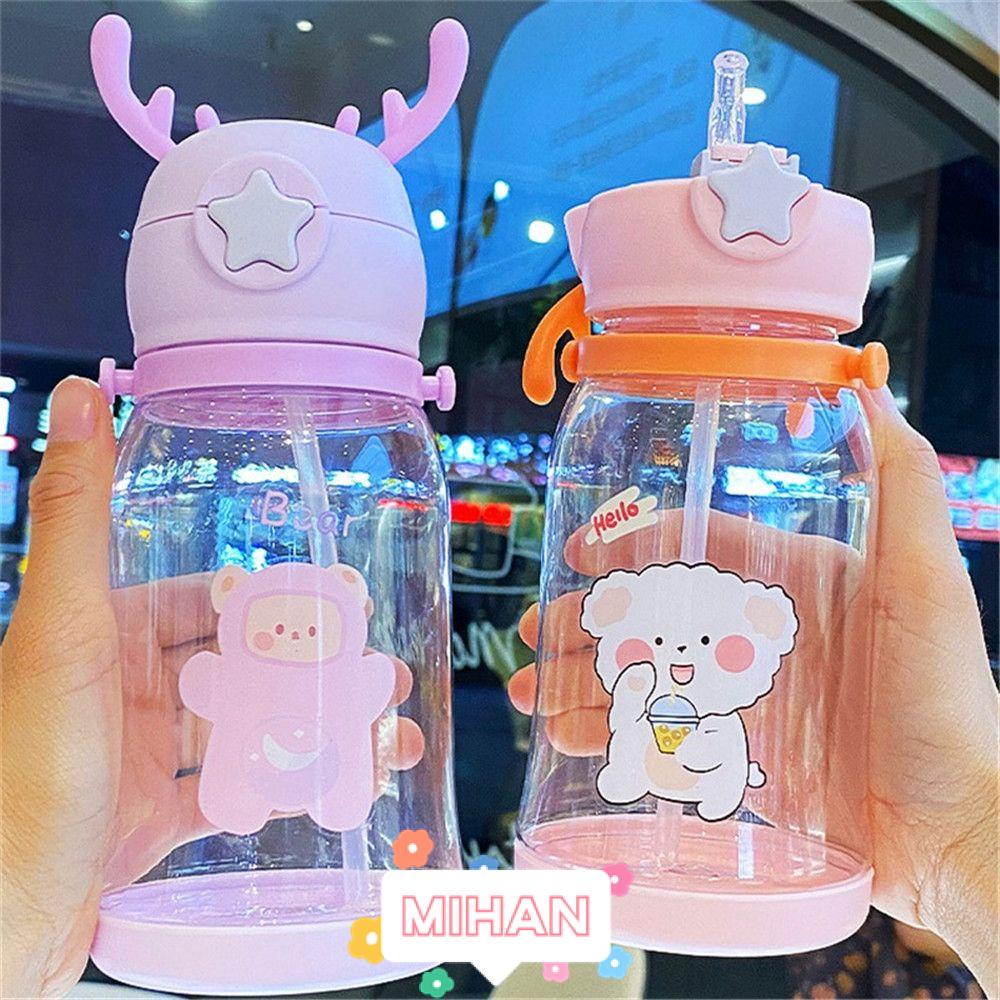 Bình Nước Thể Thao Hình Sừng Hươu Dễ Thương Cho Bé MIHAN1 600ML