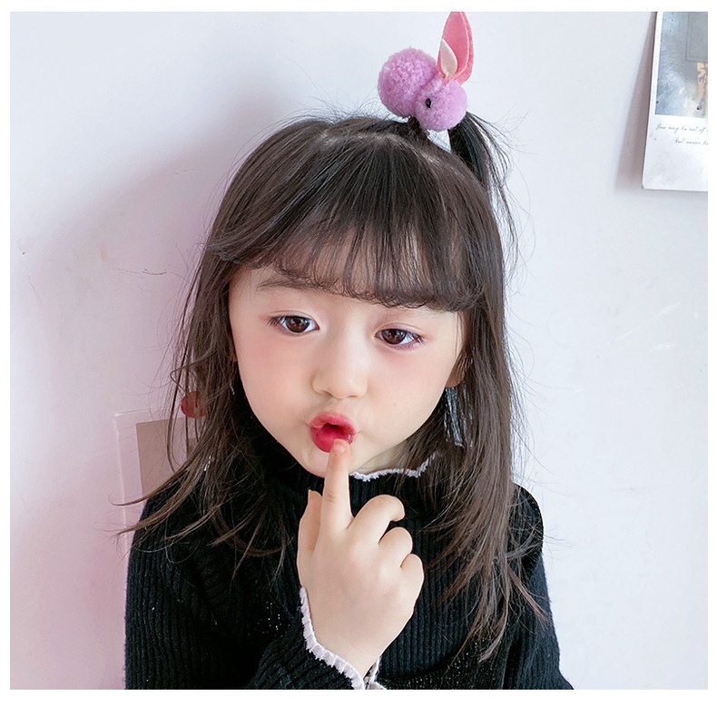 Set 9 kẹp tóc đan len/ vải và nhựa nhiều mẫu dễ thương cho bé gái