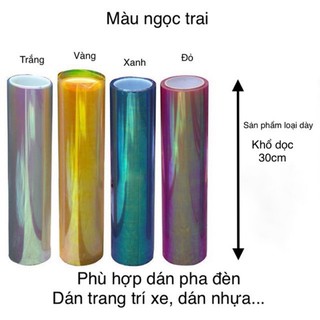 Đề can (decal) dán pha đèn màu ngọc trai