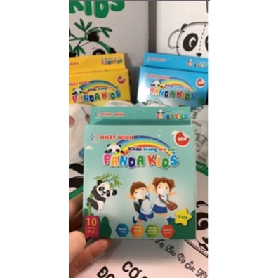 SET 3 HỘP MIX KHẨU TRANG 3D PANDA CHO BÉ