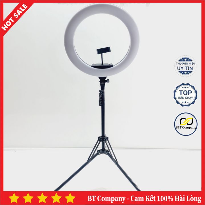 Đèn Live size 45cm Ring light Chân Lớn Hỗ Trợ Ánh Sáng Chụp Ảnh, Live Stream Đèn Siêu Sáng