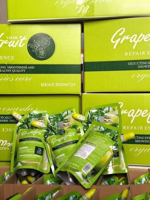 Kem hấp tóc tinh chất bưởi GRAPEFRUIT siêu mềm tóc - HÀNG LOẠI 1