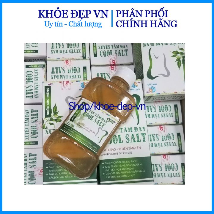 Nước súc miệng Xuyên tâm đan minh chiến - Hơi thở thom mát - Hương thảo dược tự nhiên  - Chai 250 ml