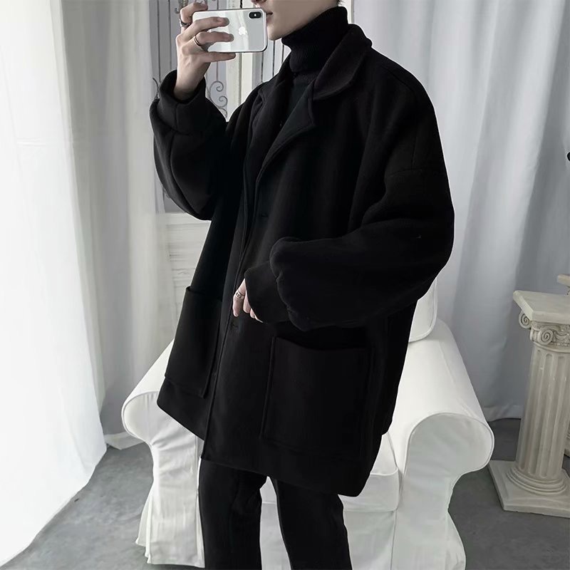 Áo khoác dạ nam dài , măng tô dáng dài kiểu dáng hàn quốc