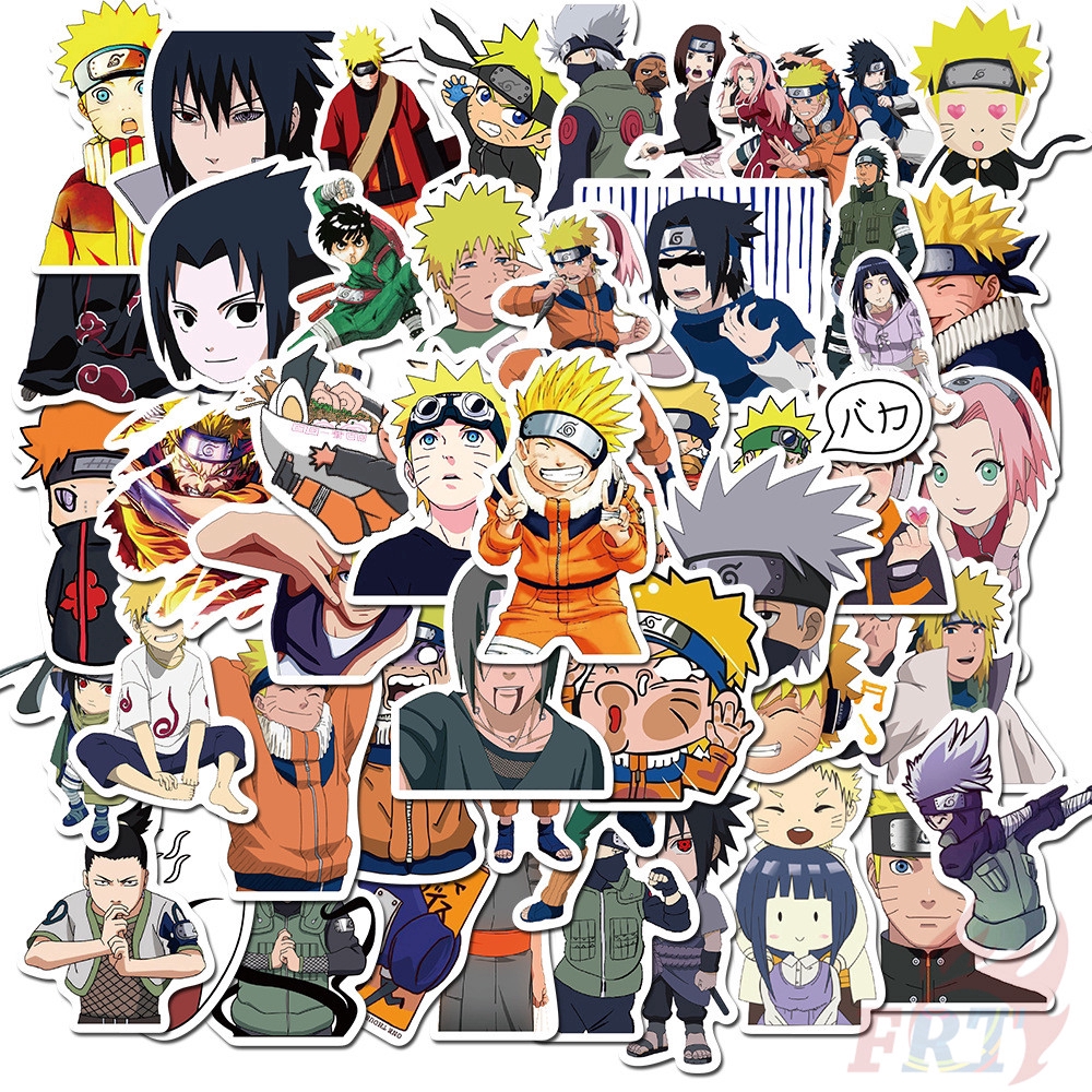 ❉ Naruto - Series 02 Anime Stickers ❉ 50Pcs/Set Uzumaki Naruto Uchiha Sasuke DIY Fashion Decals Doodle Stickers